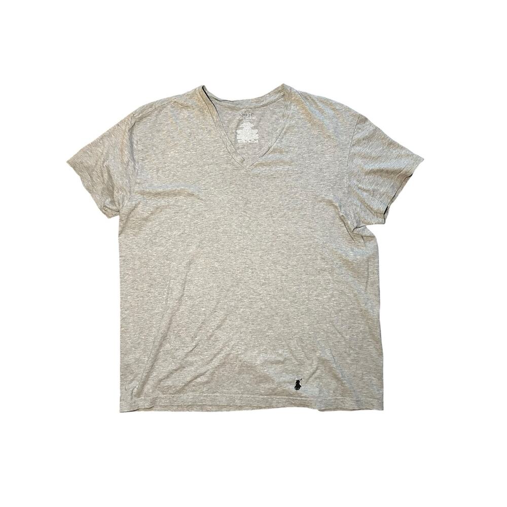 Polo Ralph Lauren Men’s Gray V-Neck T-Shirt Size Large - Flawed